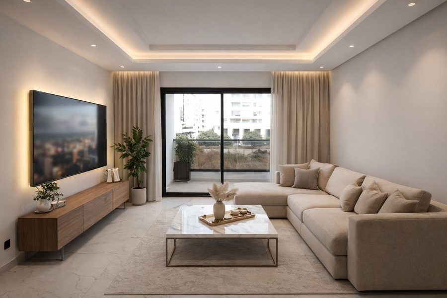 Salon A2.3 meublé — Résidence Zeineb